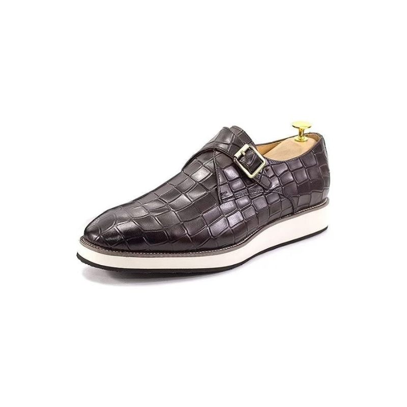 Formelle Herrenschuhe Elegante Oxford-schuhe Aus Leder Im Brogue-stil Für Hochzeiten - Kaffee