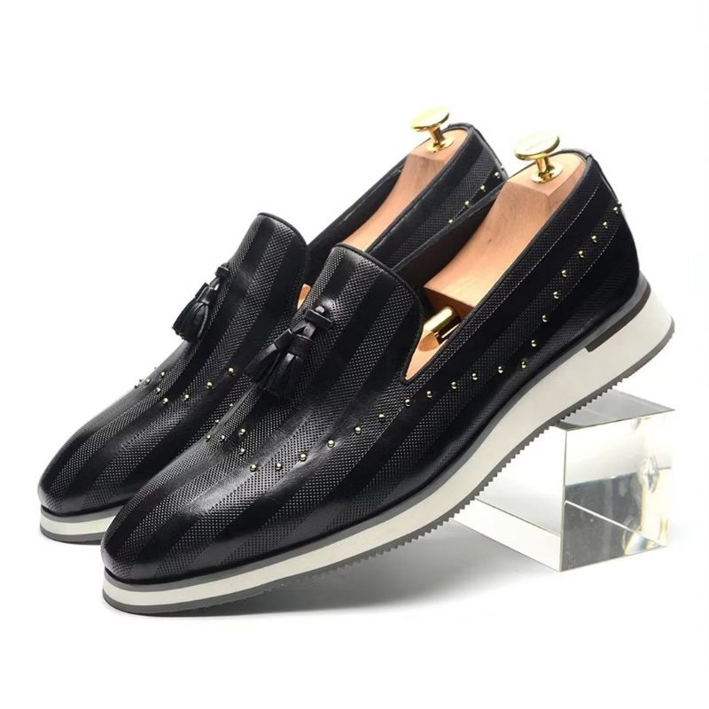 Formelle Herrenschuhe Elegante Raffinierte Slip-on-schuhe - Schwarz