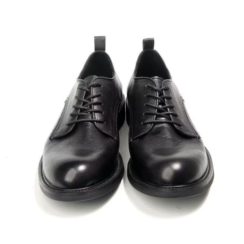 Formelle Herrenschuhe Elegante Retro-brogue-lederkleid-oxford-schuhe - Schwarz