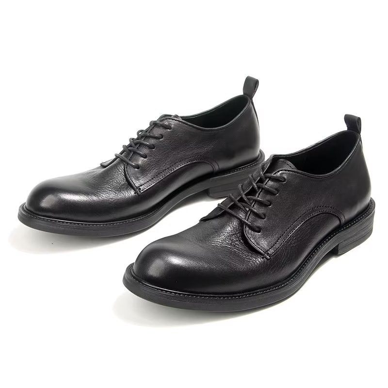 Formelle Herrenschuhe Elegante Retro-brogue-lederkleid-oxford-schuhe - Schwarz