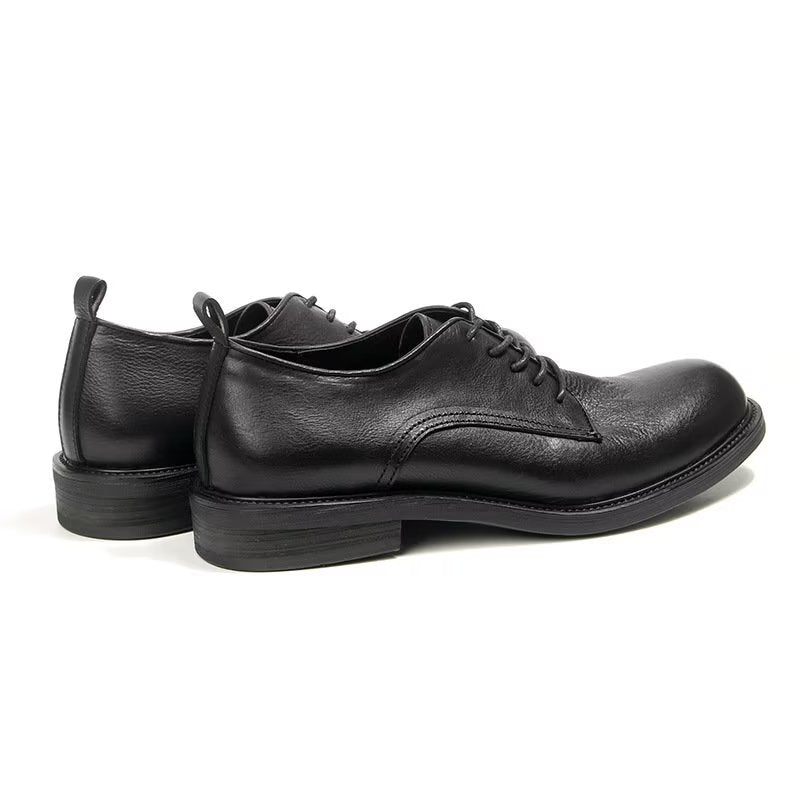 Formelle Herrenschuhe Elegante Retro-brogue-lederkleid-oxford-schuhe - Schwarz