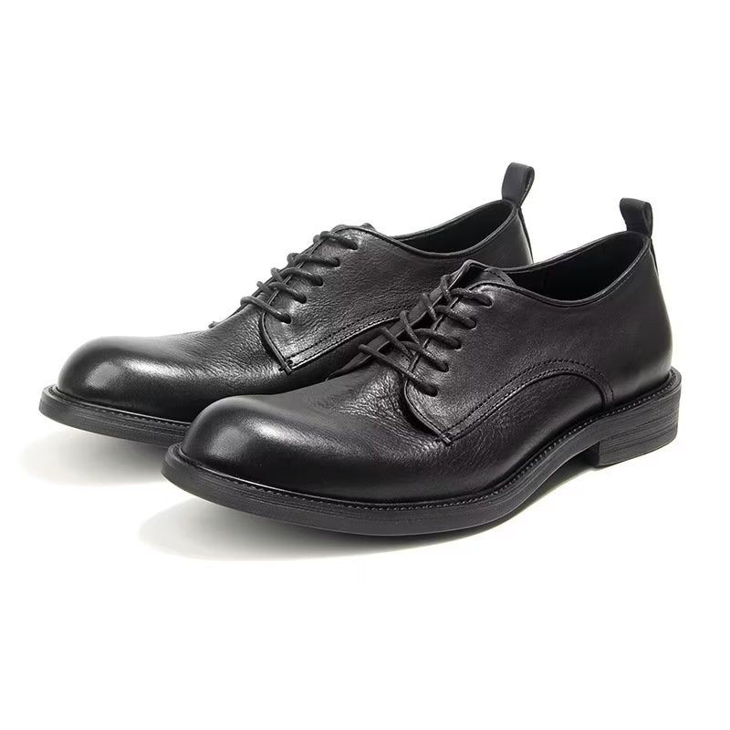 Formelle Herrenschuhe Elegante Retro-brogue-lederkleid-oxford-schuhe - Schwarz