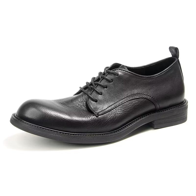 Formelle Herrenschuhe Elegante Retro-brogue-lederkleid-oxford-schuhe - Schwarz