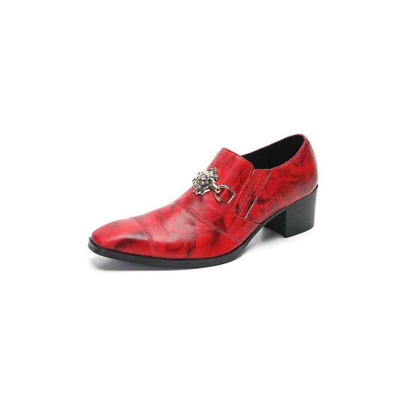 Formelle Herrenschuhe Elegante Slip-on-schuhe - Rot