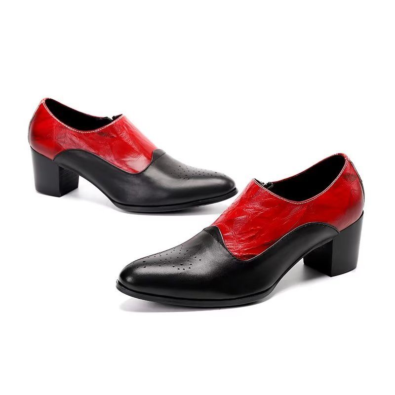 Formelle Herrenschuhe Elegante Slip-on-schuhe - Rot