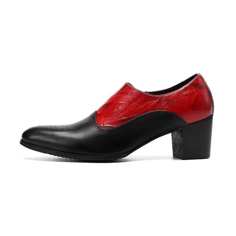 Formelle Herrenschuhe Elegante Slip-on-schuhe - Rot