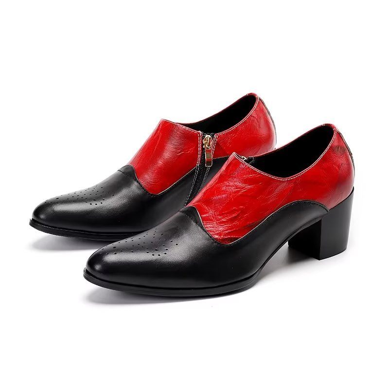 Formelle Herrenschuhe Elegante Slip-on-schuhe - Rot