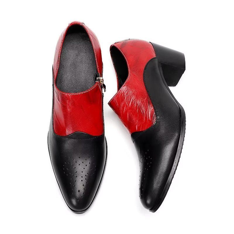 Formelle Herrenschuhe Elegante Slip-on-schuhe - Rot