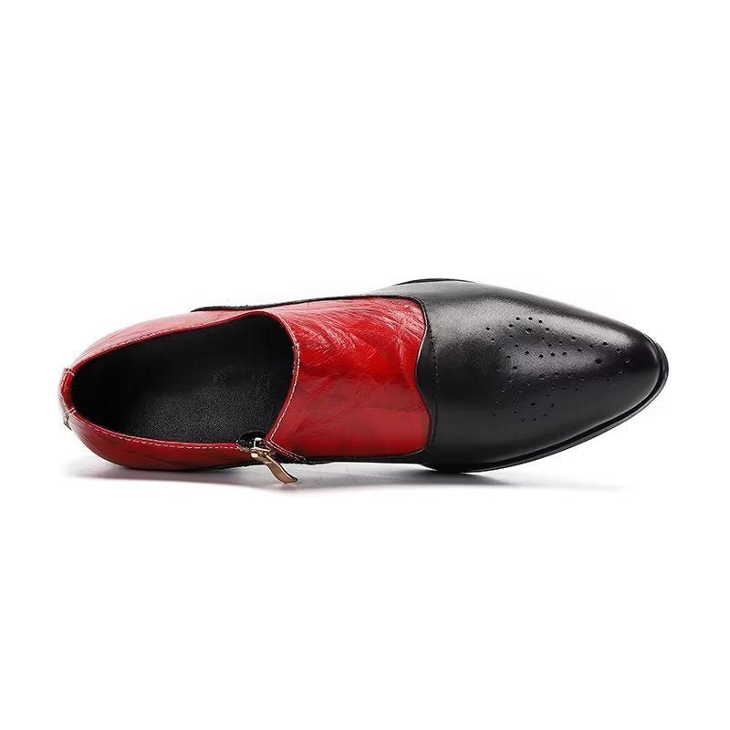 Formelle Herrenschuhe Elegante Slip-on-schuhe - Rot