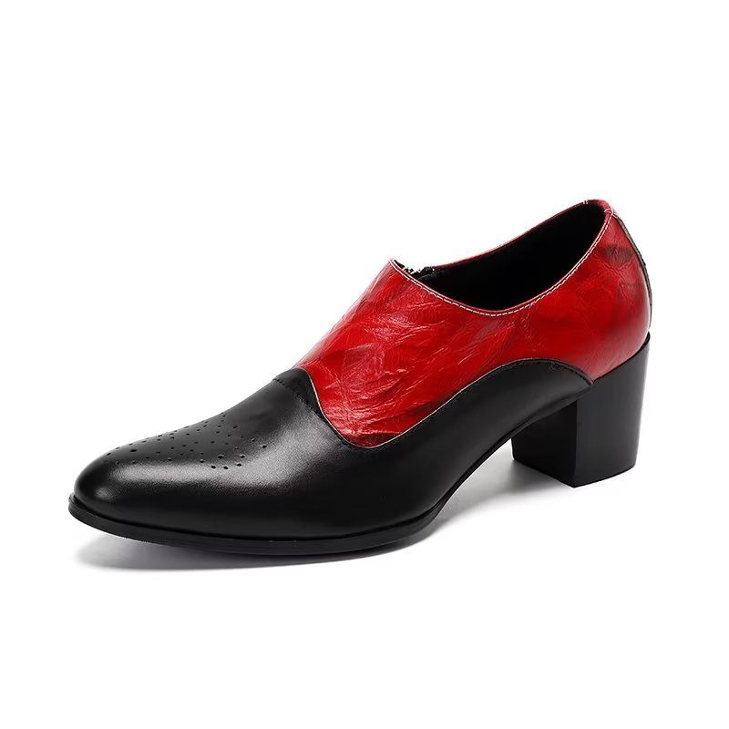 Formelle Herrenschuhe Elegante Slip-on-schuhe - Rot