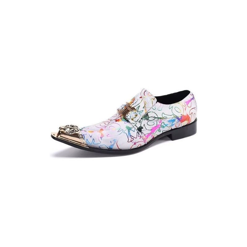 Formelle Herrenschuhe Elegante Slip-on-schuhe Aus Echtem Leder - Exotisch