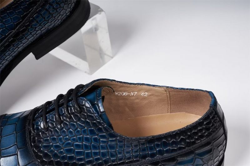 Formelle Herrenschuhe Elegante Urbane Lederschuhe - Blau