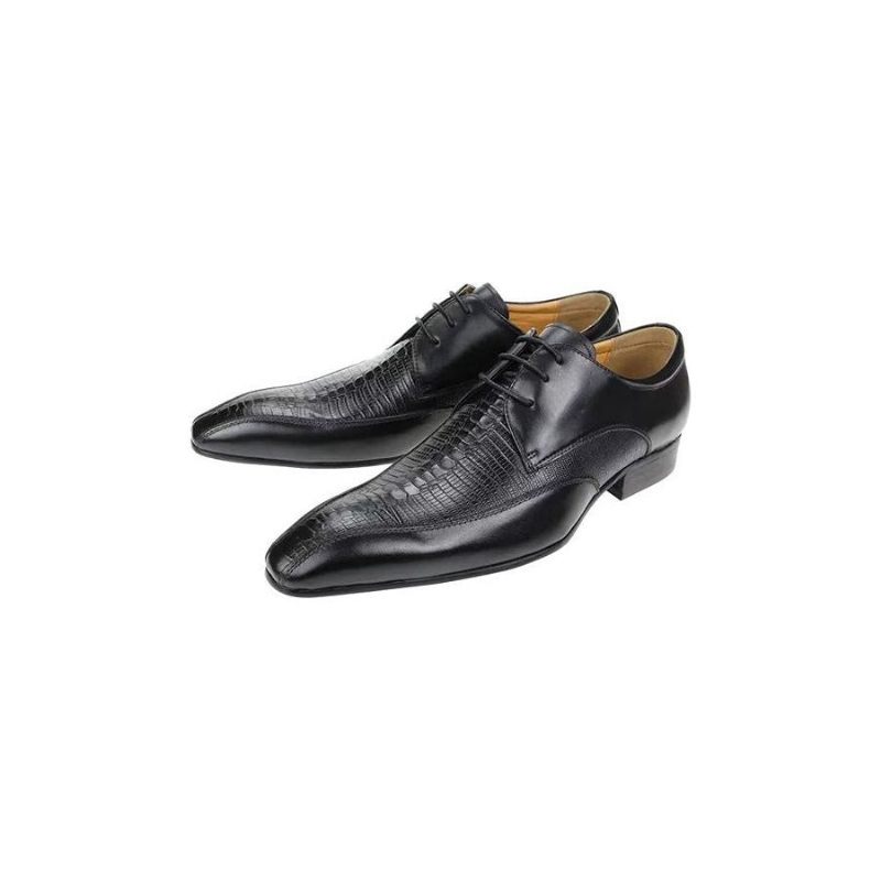 Formelle Herrenschuhe Elegantes Krokodilleder Luxuriöse Brogue-oxford-schuhe