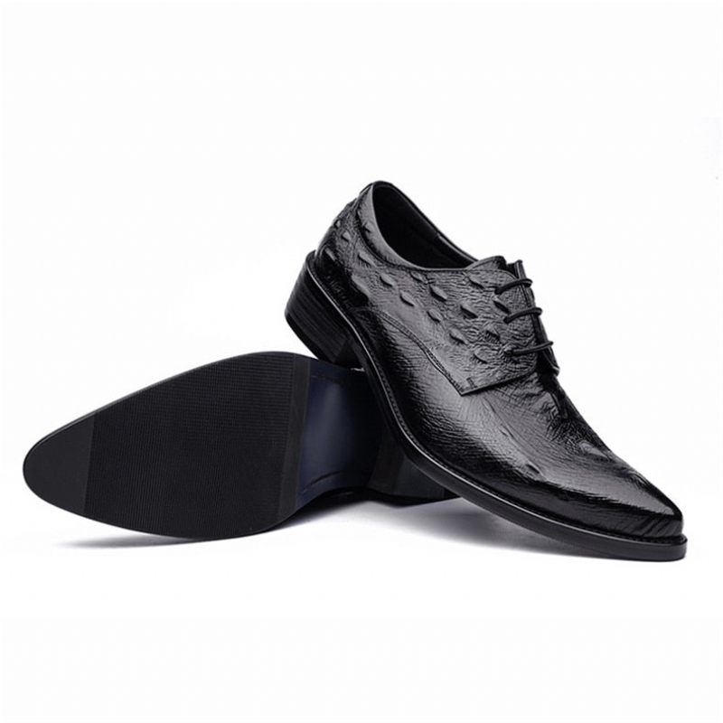 Formelle Herrenschuhe Executive-oxford-kleiderschuhe Zum Schnüren - Schwarz