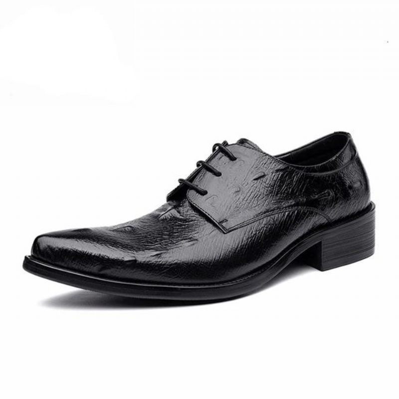 Formelle Herrenschuhe Executive-oxford-kleiderschuhe Zum Schnüren - Schwarz