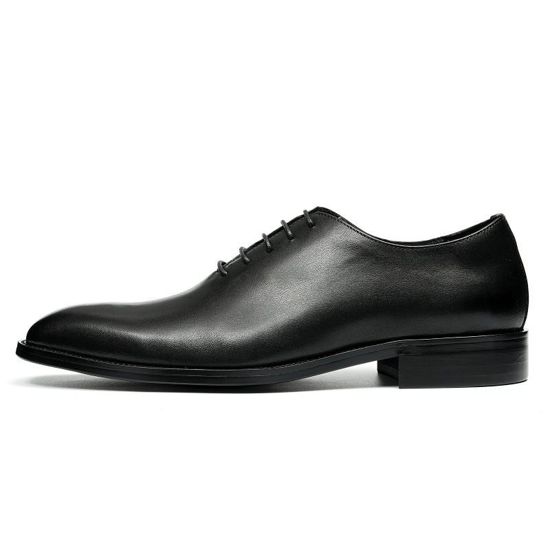 Formelle Herrenschuhe Exotische Brogue-schuhe Mit Brauner Schnalle Für Hochzeiten - Schwarz