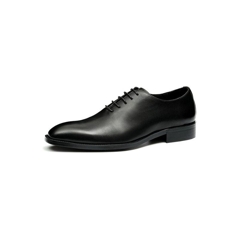 Formelle Herrenschuhe Exotische Brogue-schuhe Mit Brauner Schnalle Für Hochzeiten - Schwarz