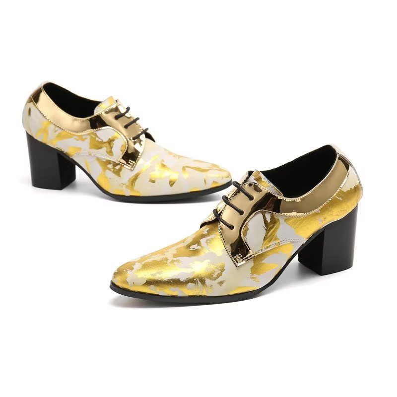 Formelle Herrenschuhe Exotische Derby-schuhe - Gold