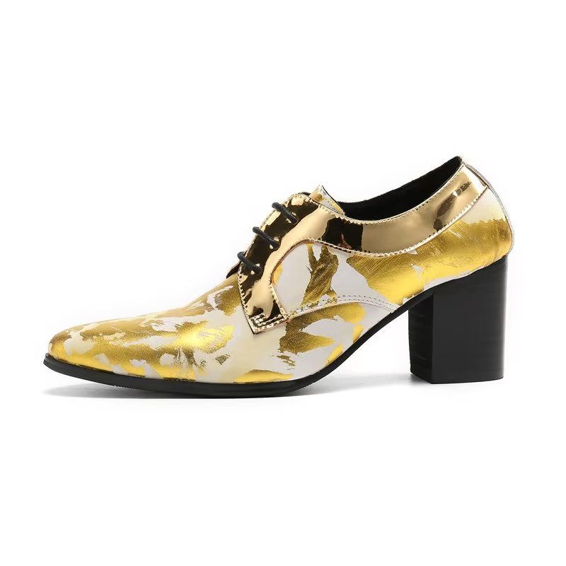 Formelle Herrenschuhe Exotische Derby-schuhe - Gold