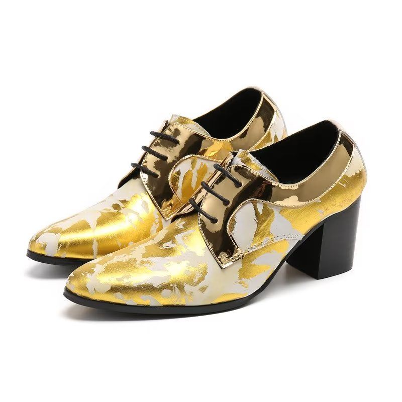 Formelle Herrenschuhe Exotische Derby-schuhe - Gold