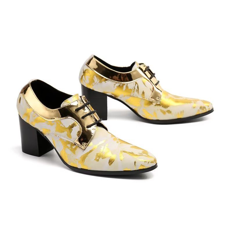 Formelle Herrenschuhe Exotische Derby-schuhe - Gold