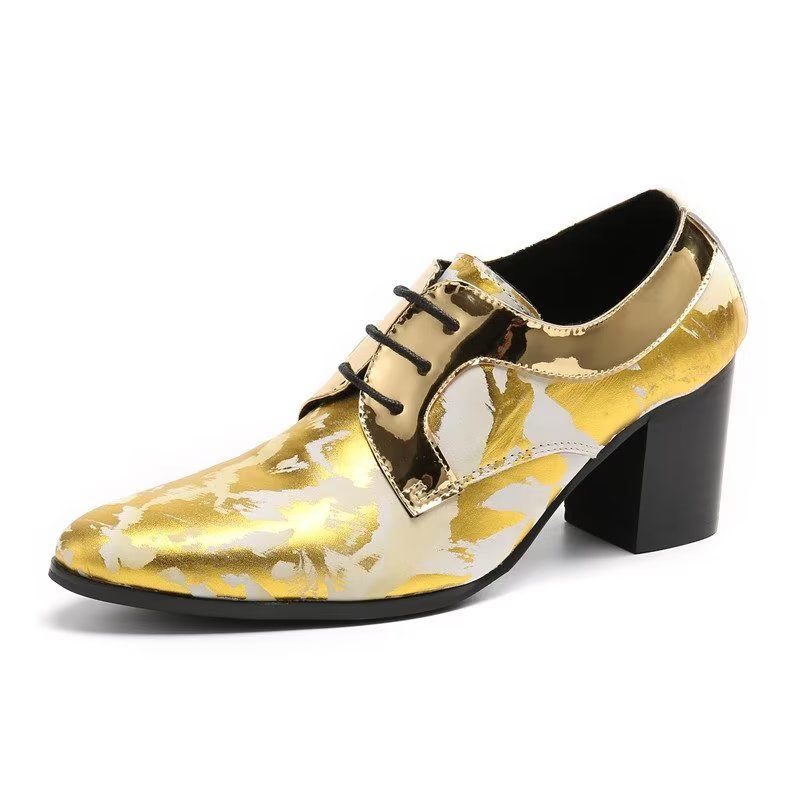 Formelle Herrenschuhe Exotische Derby-schuhe - Gold