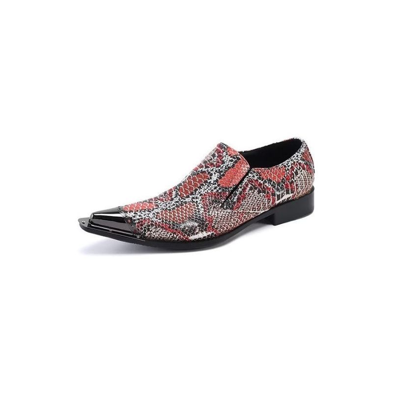 Formelle Herrenschuhe Exotische Luxus-slip-on-eleganz-kleiderschuhe Aus Leder - Mehrfarbig