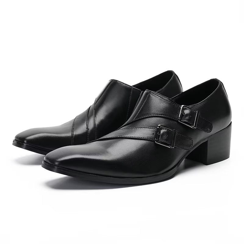 Formelle Herrenschuhe Exotische Monkstrap-kleiderschuhe - Schwarz