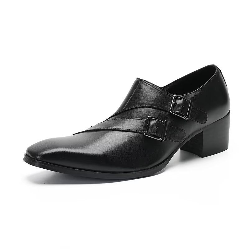 Formelle Herrenschuhe Exotische Monkstrap-kleiderschuhe - Schwarz