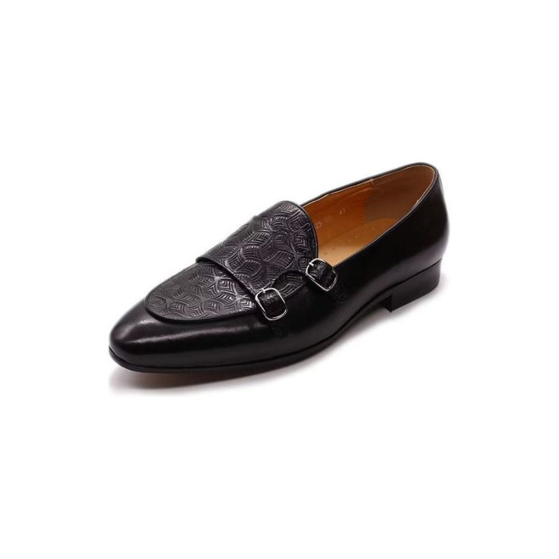 Formelle Herrenschuhe Exotische Monkstrap-kleiderschuhe - Schwarz