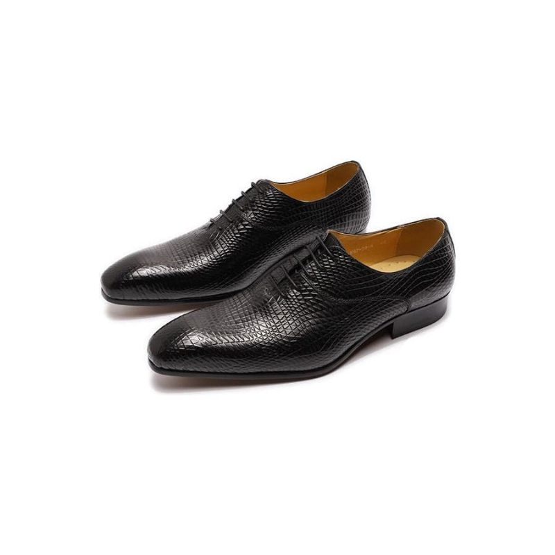 Formelle Herrenschuhe Exotische Oxford-schuhe Mit Spitzer Zehenpartie