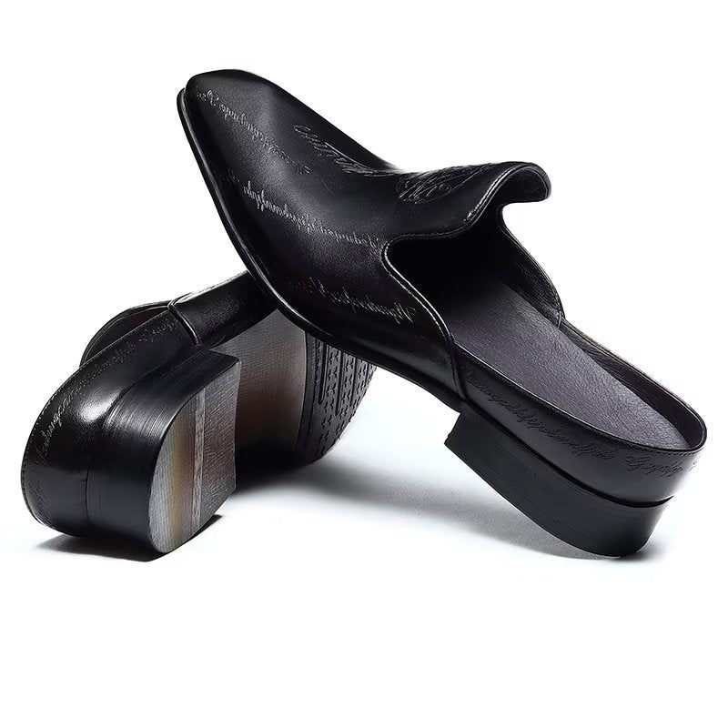 Formelle Herrenschuhe Exotische Slip-on-schuhe - Schwarz