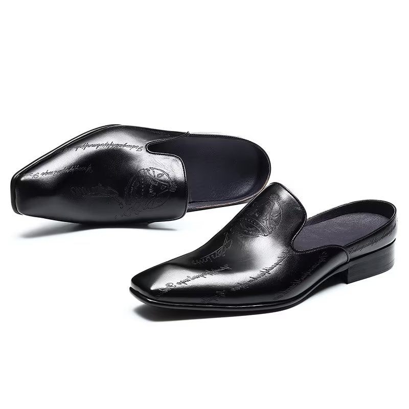 Formelle Herrenschuhe Exotische Slip-on-schuhe - Schwarz