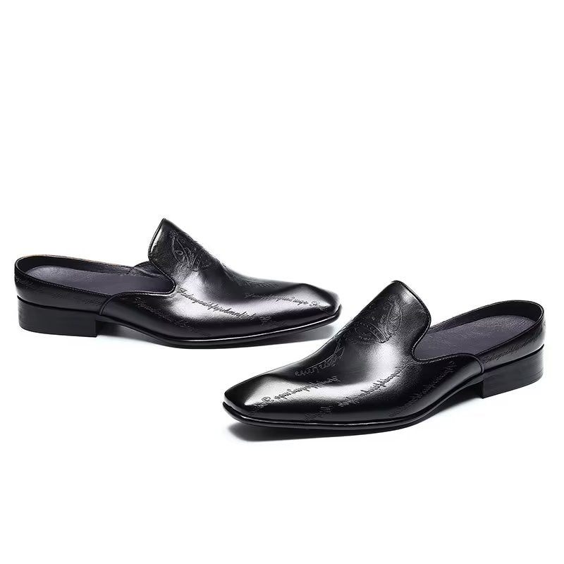 Formelle Herrenschuhe Exotische Slip-on-schuhe - Schwarz