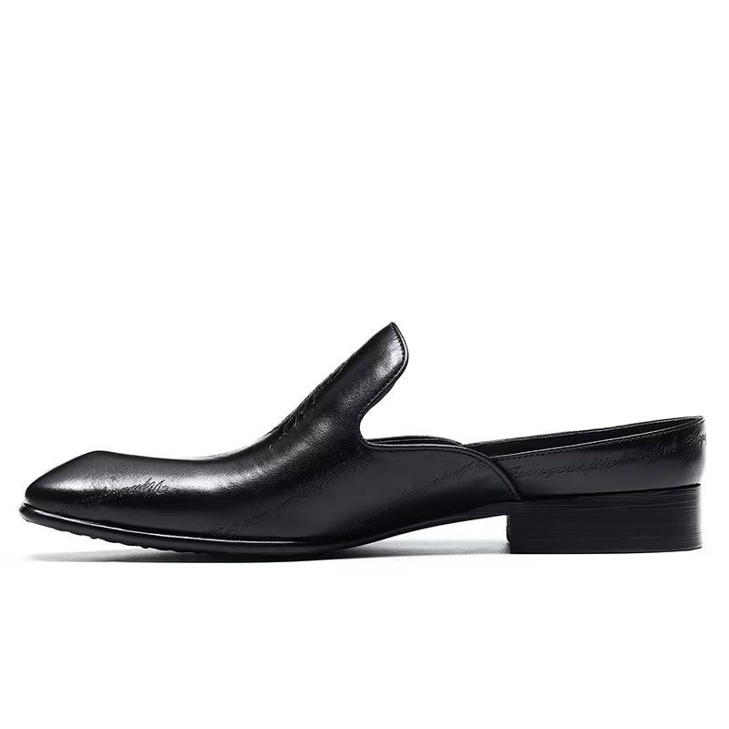 Formelle Herrenschuhe Exotische Slip-on-schuhe - Schwarz