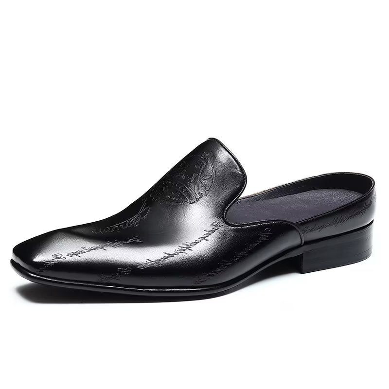 Formelle Herrenschuhe Exotische Slip-on-schuhe - Schwarz