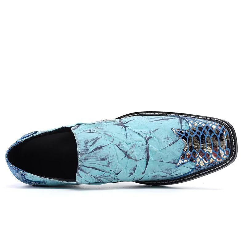 Formelle Herrenschuhe Exotische Slip-on-schuhe - Blau