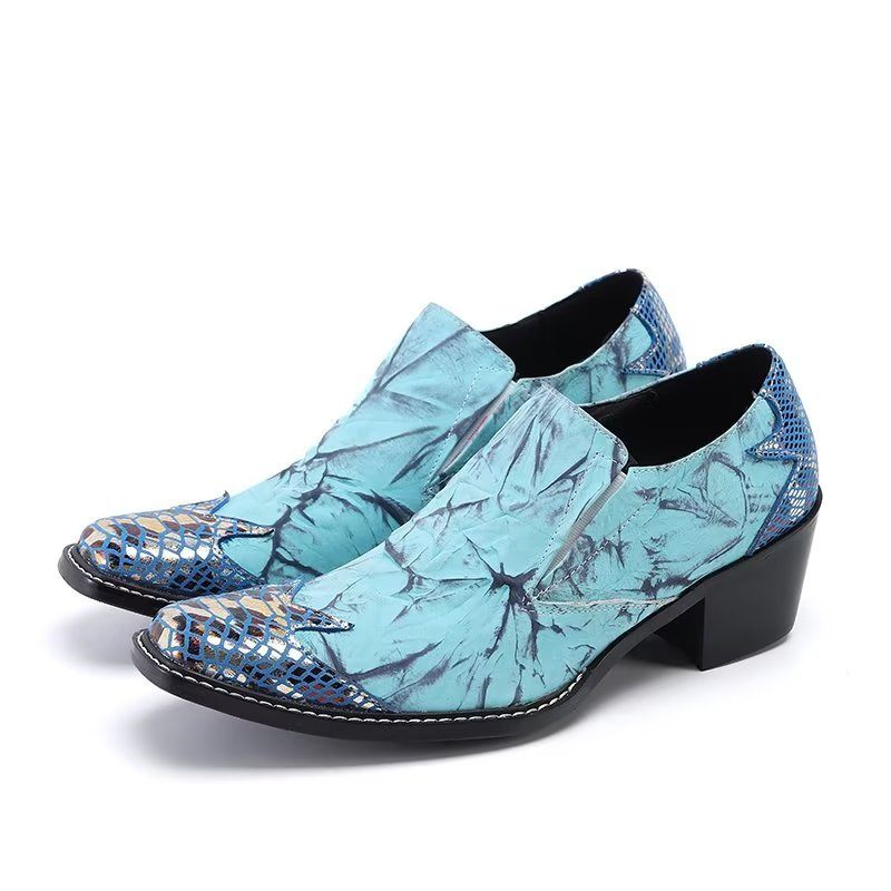 Formelle Herrenschuhe Exotische Slip-on-schuhe - Blau