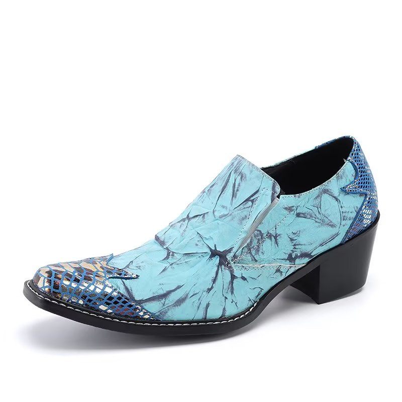 Formelle Herrenschuhe Exotische Slip-on-schuhe - Blau