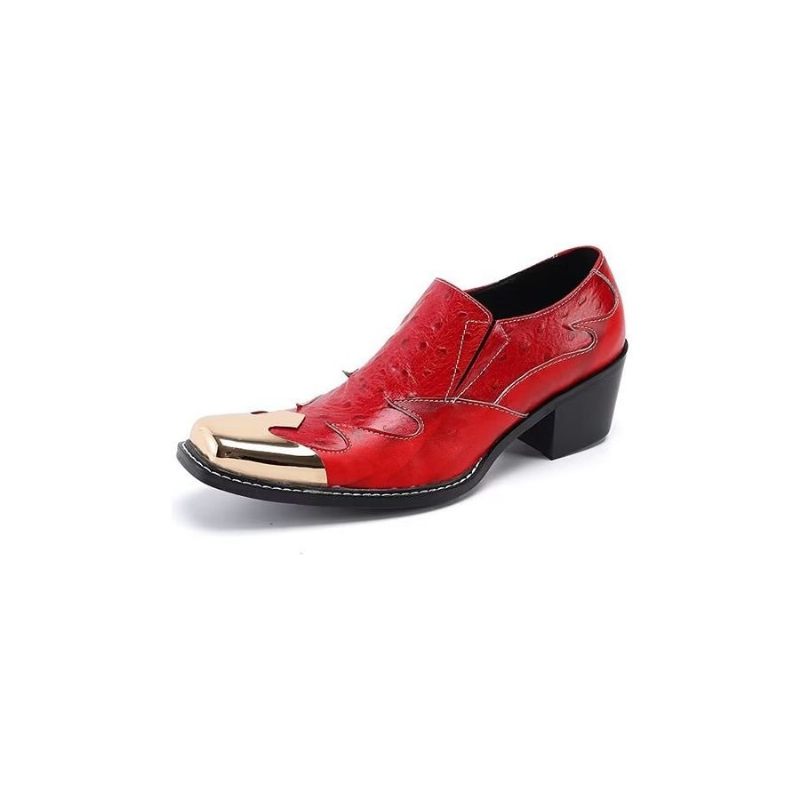 Formelle Herrenschuhe Exotische Slip-on-schuhe - Rot