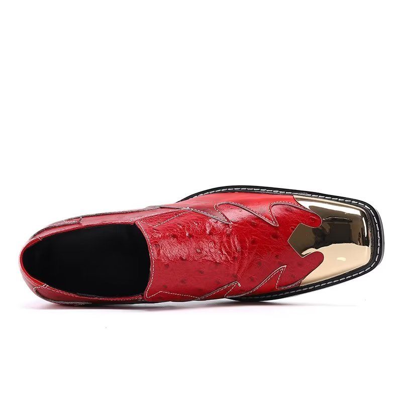 Formelle Herrenschuhe Exotische Slip-on-schuhe - Rot