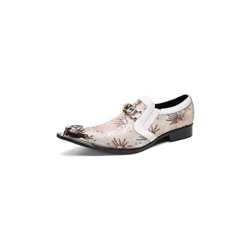 Formelle Herrenschuhe Exotische Slip-on-schuhe Mit Spitzer Zehenpartie