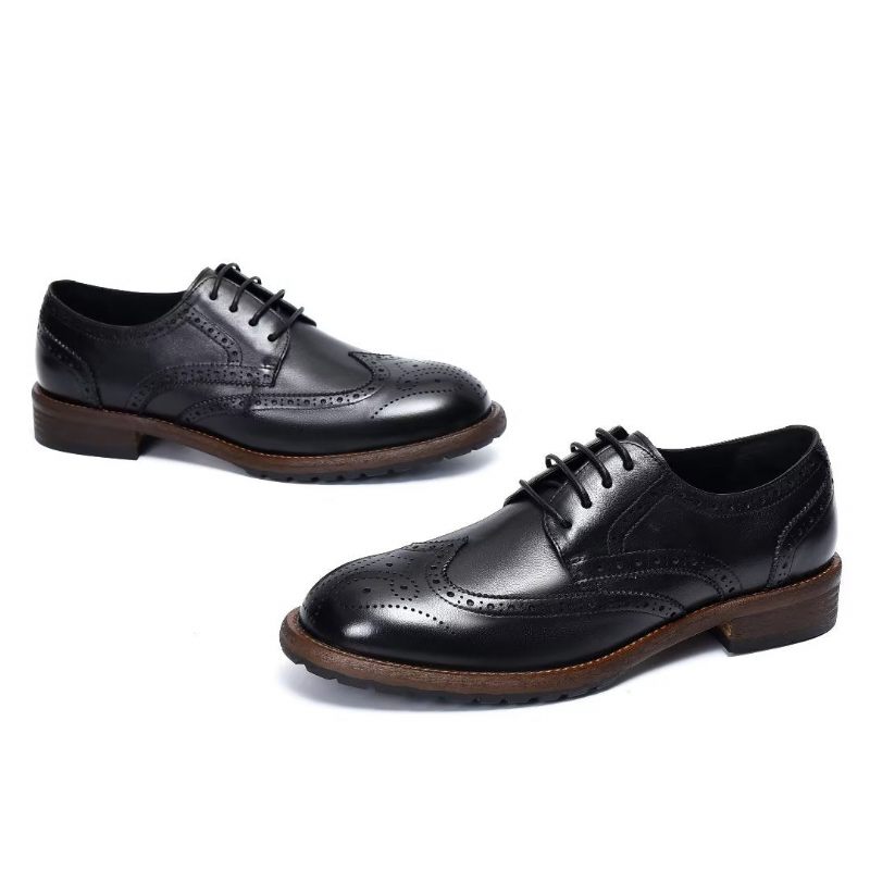 Formelle Herrenschuhe Exquisite Brogues - Schwarz