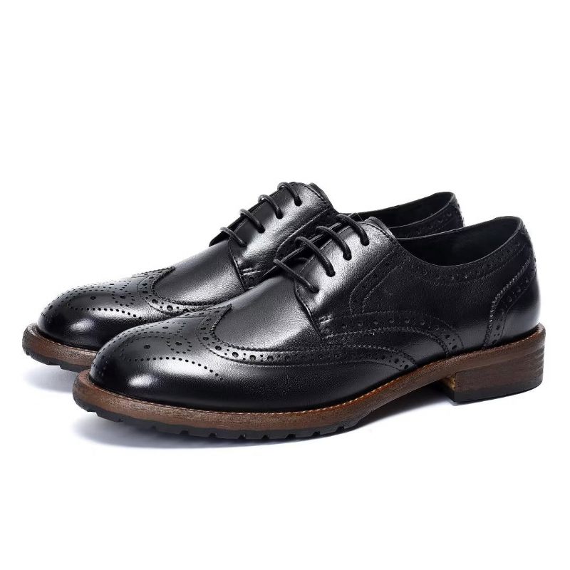 Formelle Herrenschuhe Exquisite Brogues - Schwarz