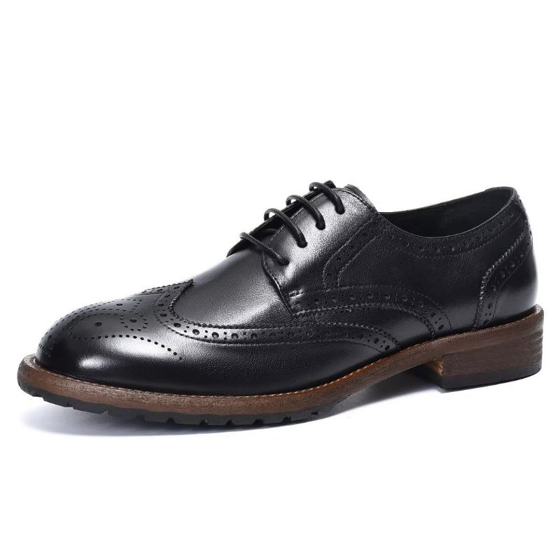 Formelle Herrenschuhe Exquisite Brogues - Schwarz