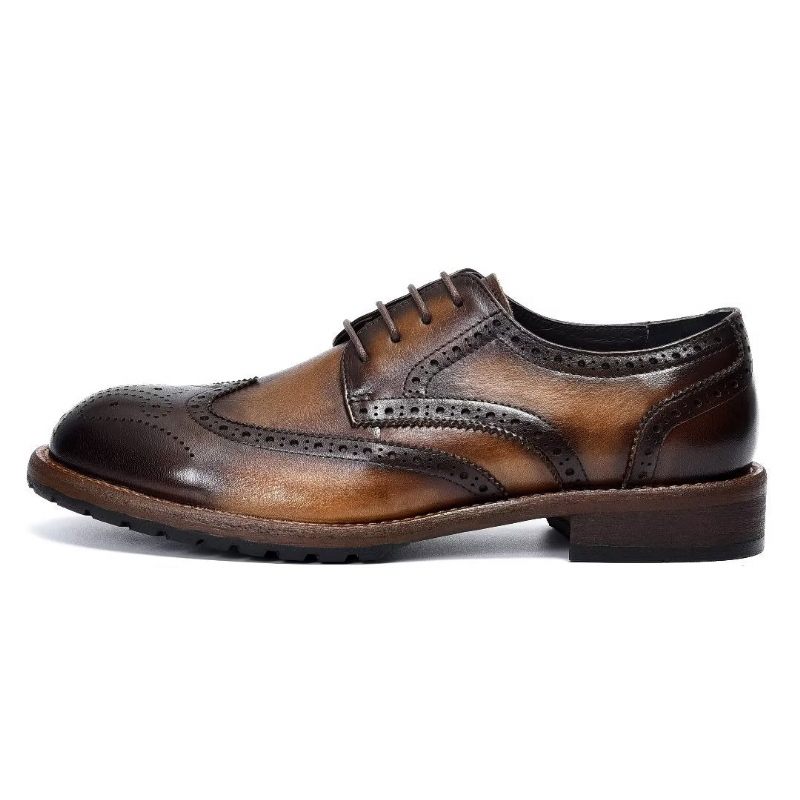 Formelle Herrenschuhe Exquisite Brogues - Kaffee