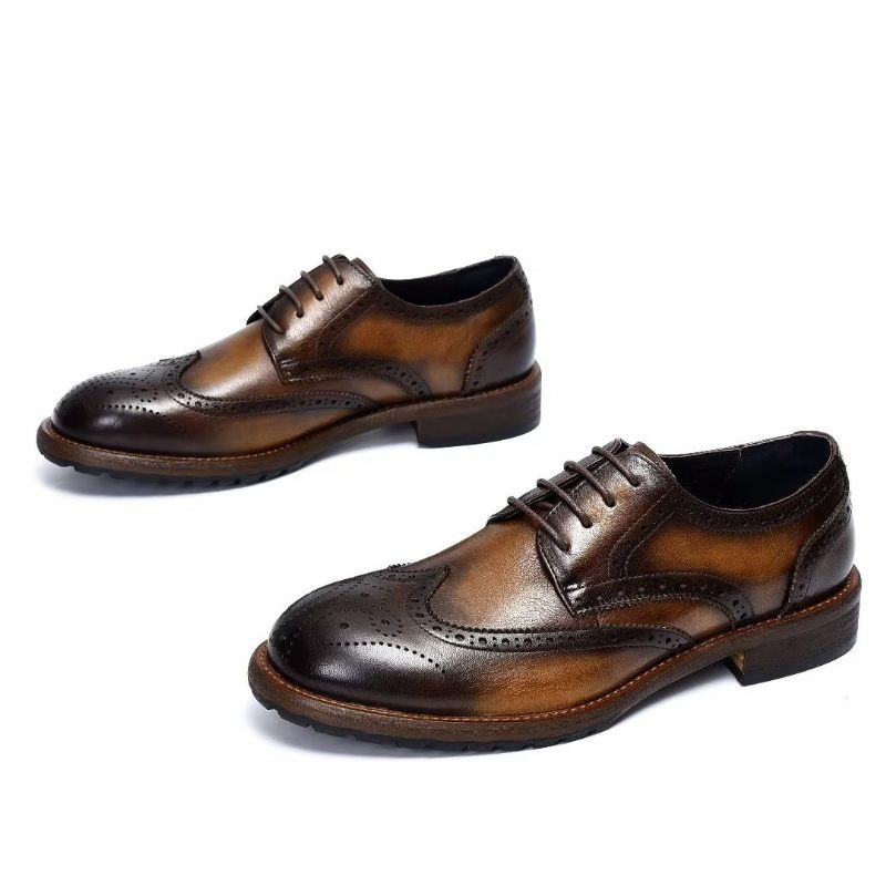 Formelle Herrenschuhe Exquisite Brogues - Kaffee