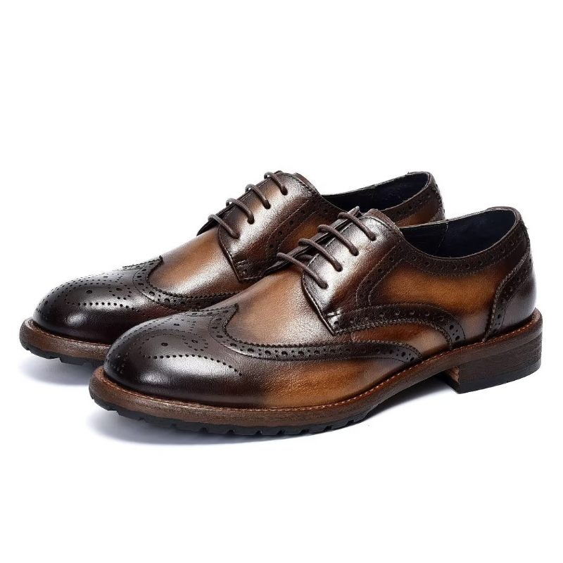 Formelle Herrenschuhe Exquisite Brogues - Kaffee