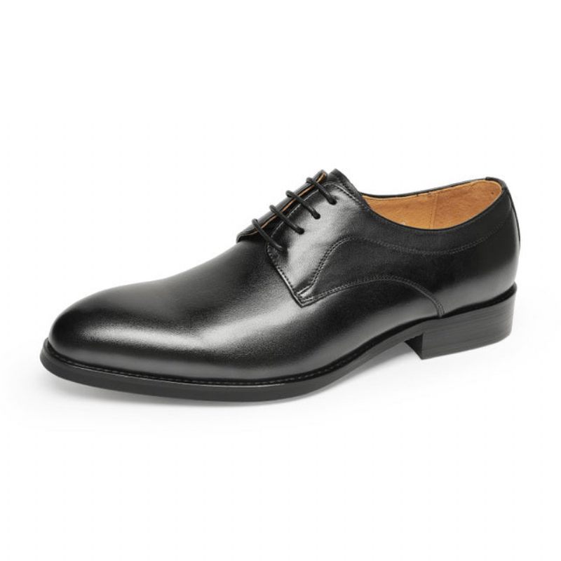 Formelle Herrenschuhe Für Hochzeiten Luxuriöse Spitze Oxfords Aus Exotischem Leder - Schwarz