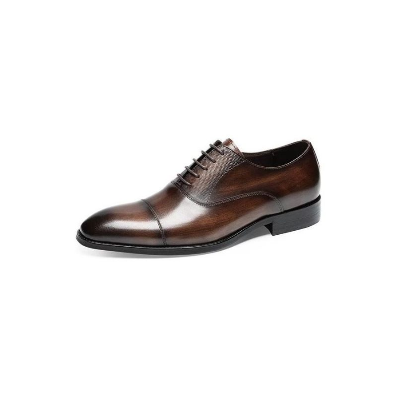 Formelle Herrenschuhe Glatte Oxford-schuhe - Kaffee